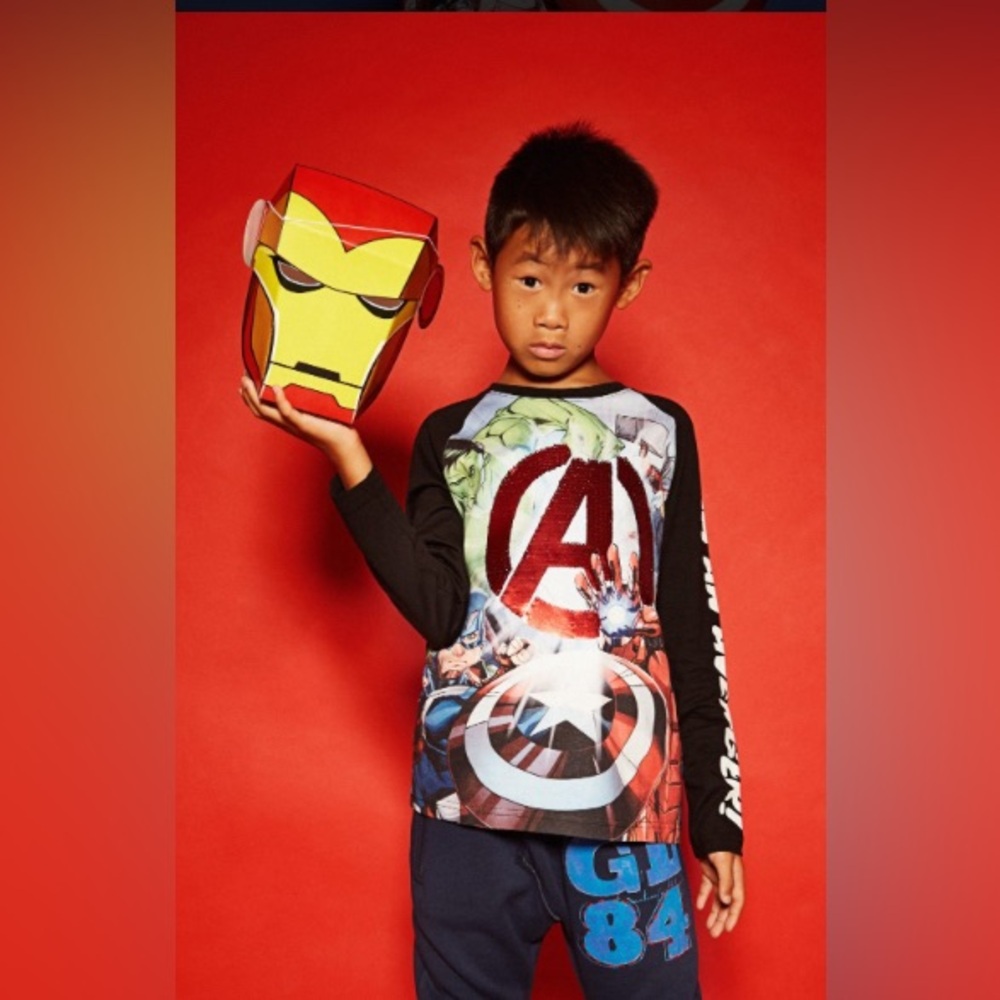 ⭐️Desigual /Marvel Avengers Child’s Top NWT 13/14